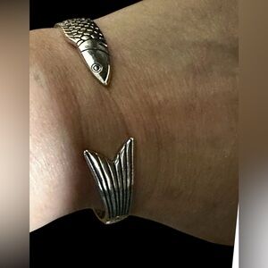 CAPE COD Fish Cuff Bracelet 925 Sterling Silver unique Wraparound shop local